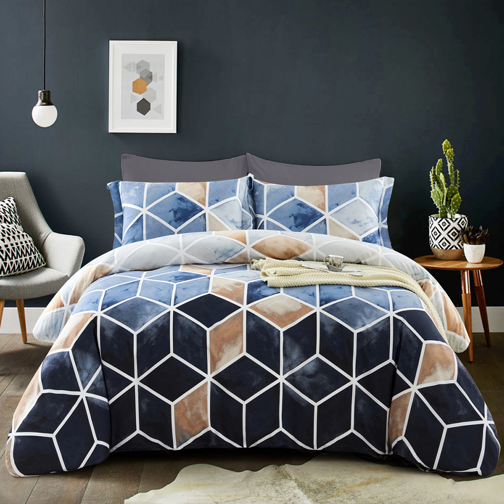 Decay Geometric Printed  Duvet Cover Quilt Cover Set  Bedding Set Collection