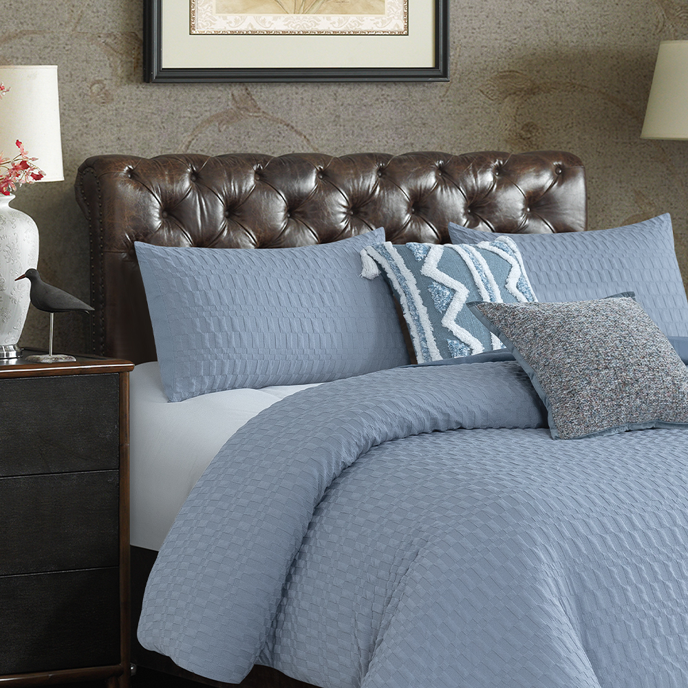 Valley Textured Geometric  Duvet Cover Quilt Cover Set Bedding Set