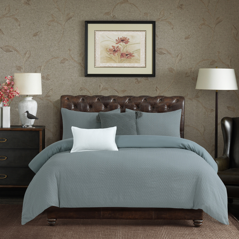 Liora Textured Geometric  Duvet Cover Quilt Cover Set Bedding Set