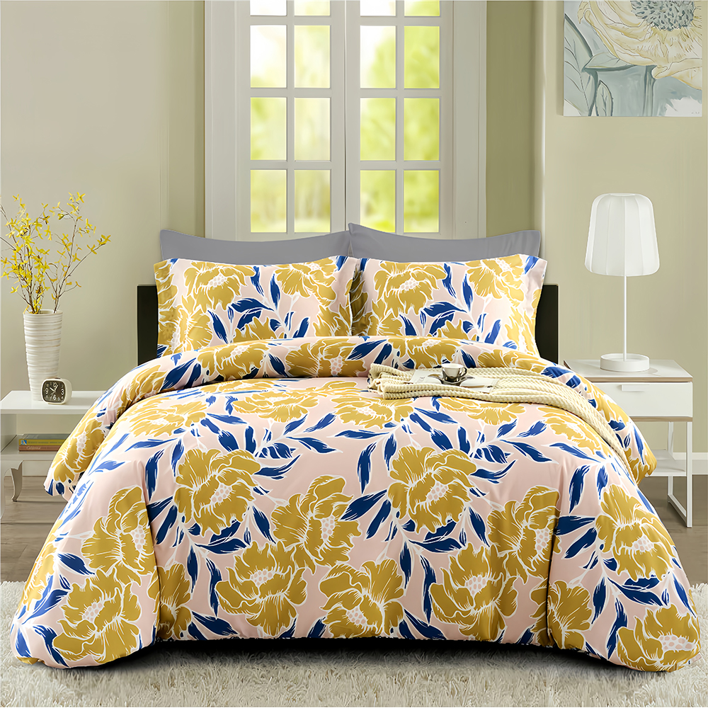 Della Botanical  Floral Printed  Duvet Cover Quilt Cover Set Bedding Set Collection