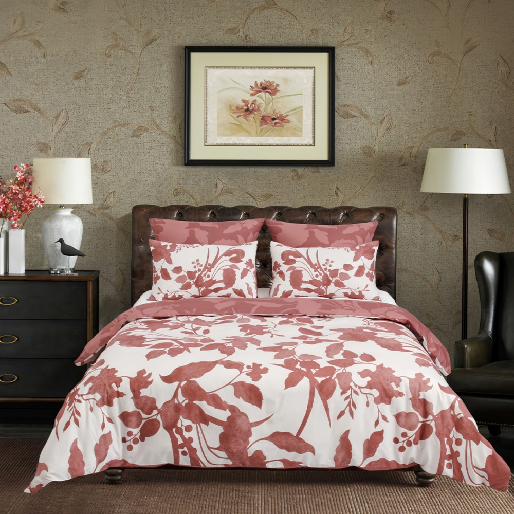 Atlas Watercolor Botanical Modern floral  Duvet Cover Quilt Cover Set Bedding Set