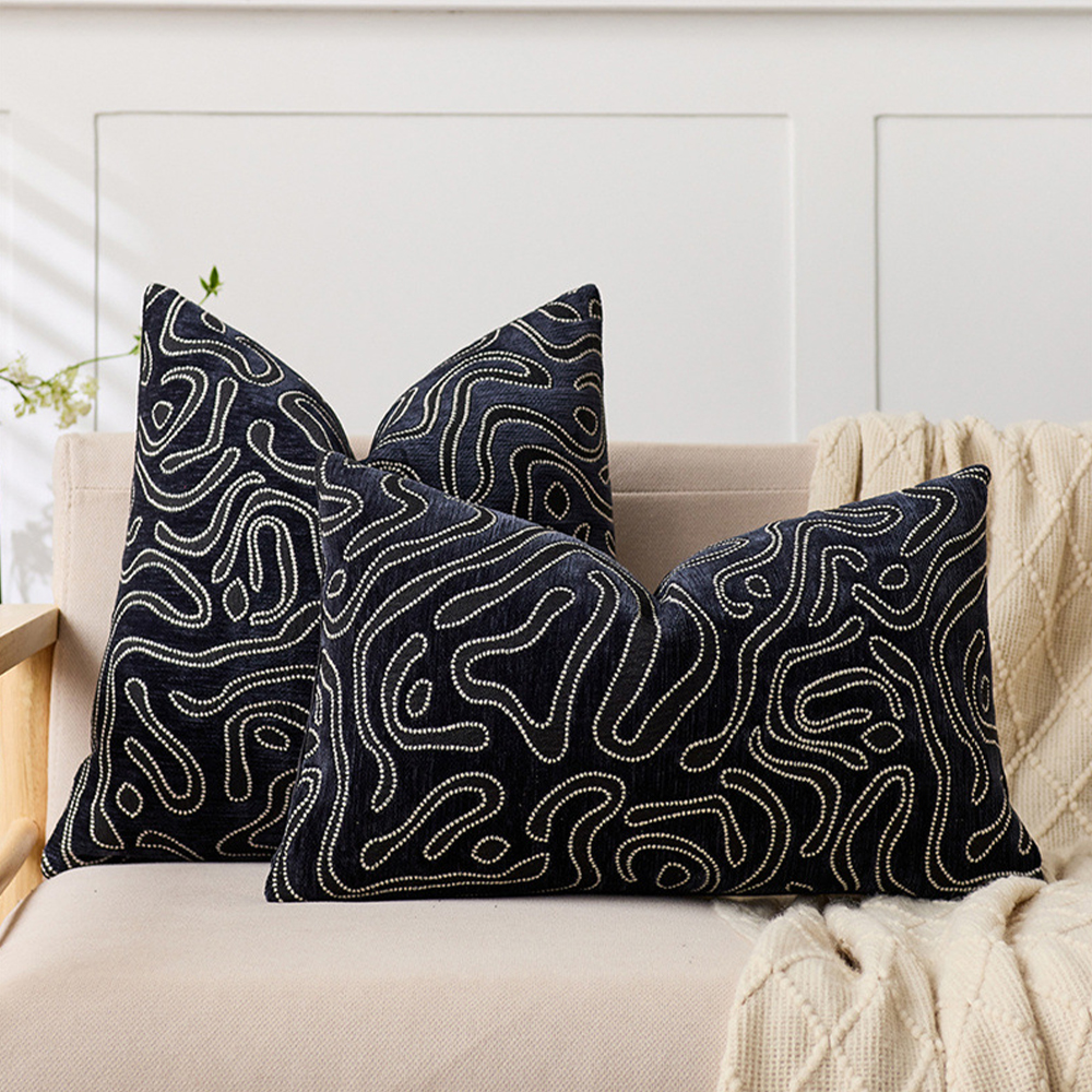 Animal print Chenille cushion deco pillow