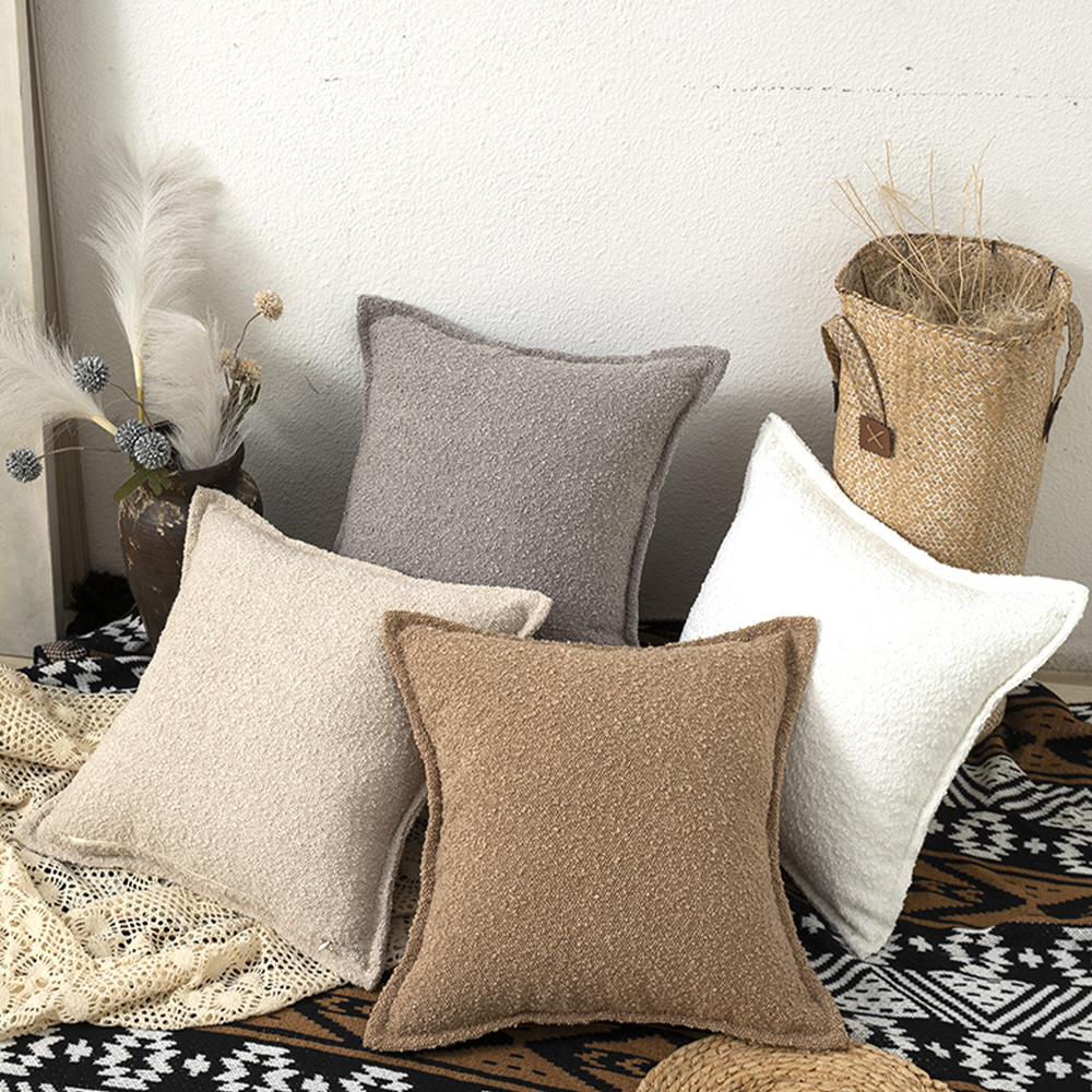Bouclé Sherpa cushion deco pillow