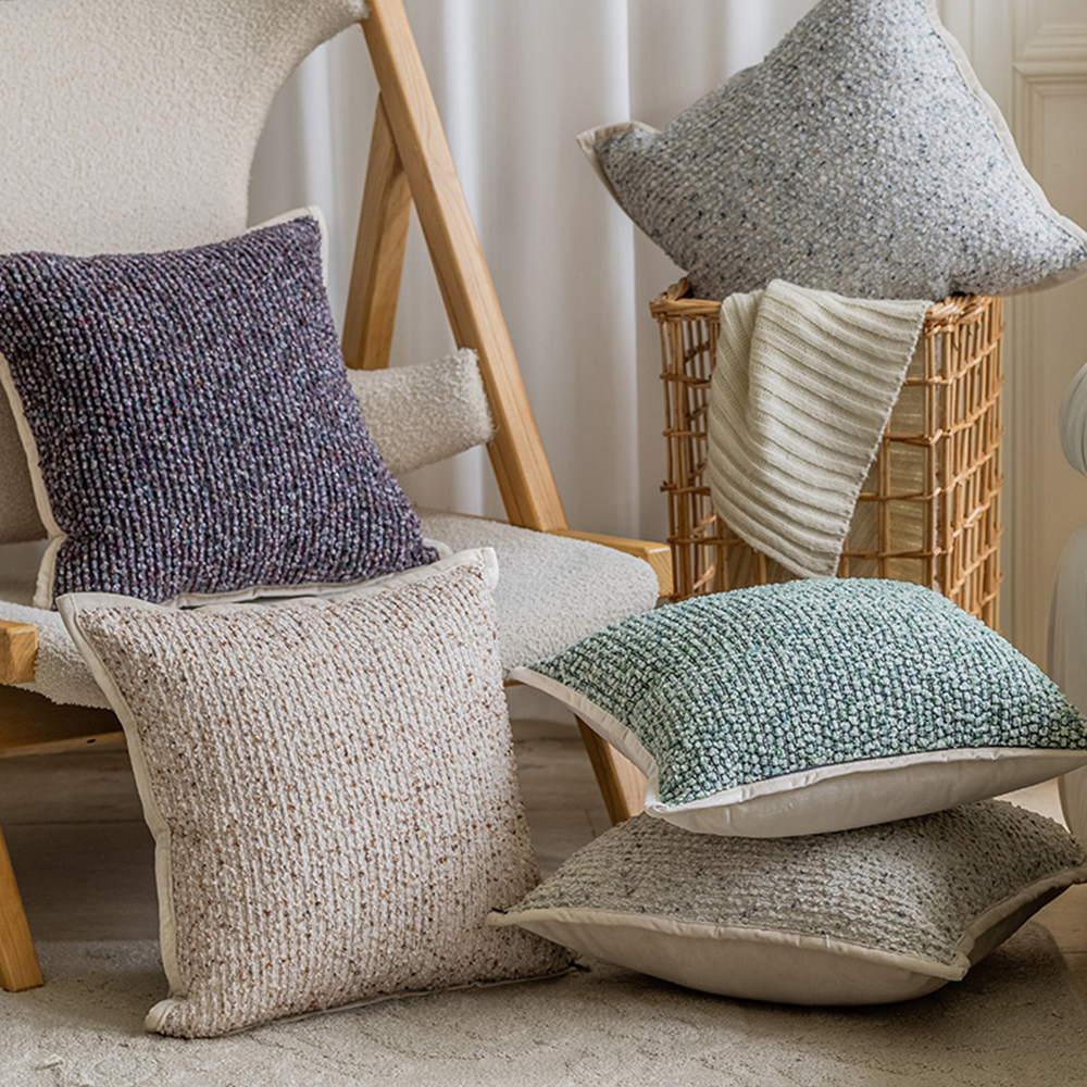 Monet Colorful woven cushion deco pillow