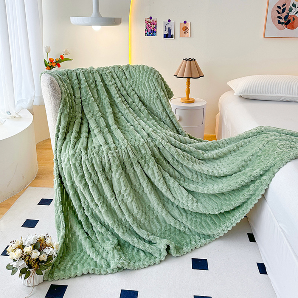Flannel Plush Blanket Super Soft Light Weight